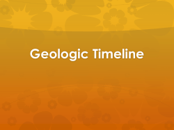 Geologic Timeline