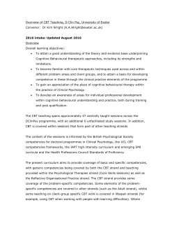 Overview of Systemic Teaching: D Clin Psy: University of