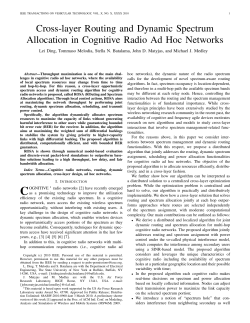 Cross-layer Routing and Dynamic Spectrum Allocation in Cognitive