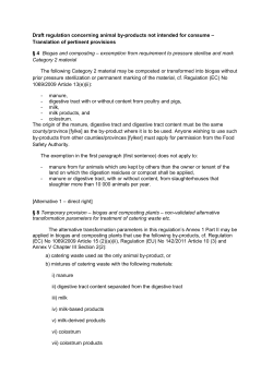 Draft regulation concerning animal by