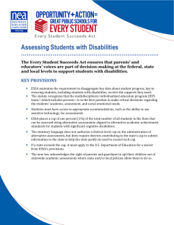 Assessing Students with Disabilities