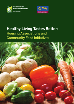 Healthy Living Tastes Better - Shettleston Community Growing Project