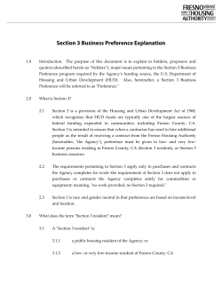 Section 3 Business Preference Explanation