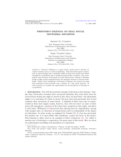 PRISONER`S DILEMMA ON REAL SOCIAL NETWORKS