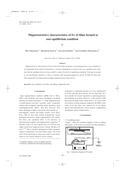 Magnetostrictive characteristics of Fe