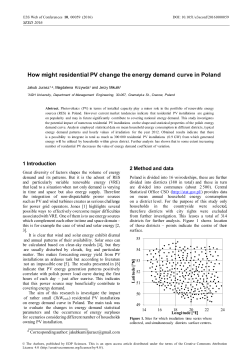 How might residential PV change the energy demand curve in Poland