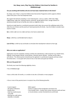 Eat, Sleep, Learn, Play - Middlesbrough