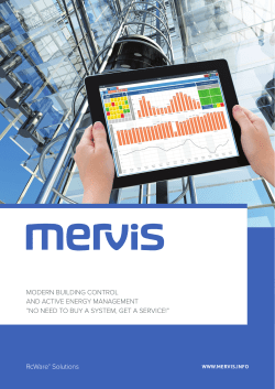 RcWare&reg; Solutions MODERN BUILDING CONTROL AND ACTIVE