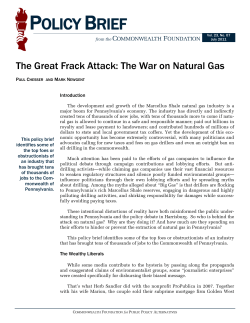 Natural Gas - Commonwealth Foundation