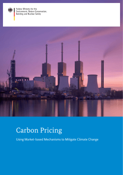 Carbon Pricing - Using Market-based Mechanisms to Mitigate