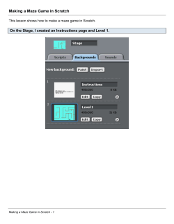 Making a Maze Game in Scratch