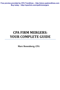 cpa firm mergers: your complete guide