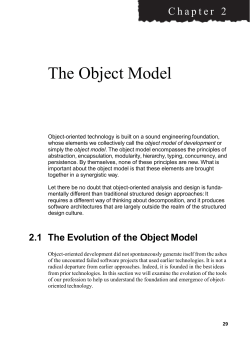 chapter 2 the object model