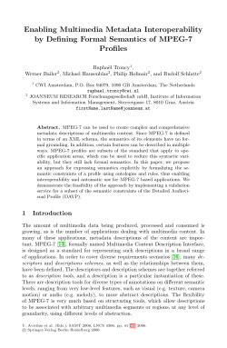 Enabling Multimedia Metadata Interoperability by Defining Formal