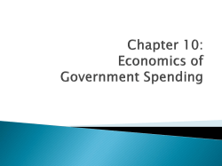 Chapter 10: Government Spending