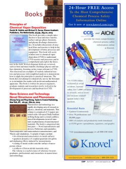 Principles of Chemical Vapor Deposition Nano Science and