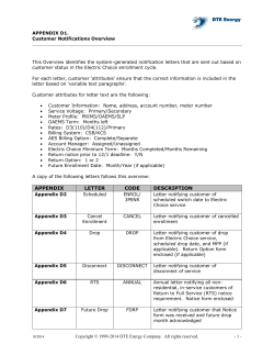 appendix letter code description