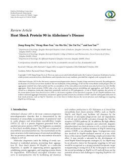 Heat Shock Protein 90 in Alzheimer`s Disease