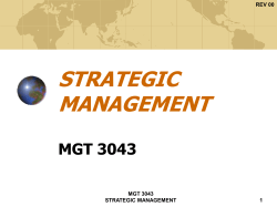 REV 00 5 What is Strategy?