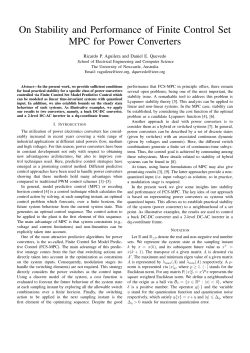 On Stability and Performance of Finite Control Set MPC for Power