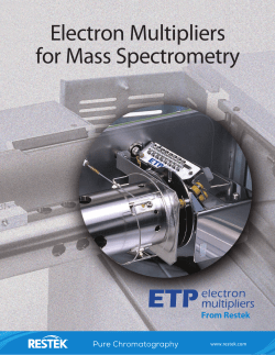 Electron Multipliers for Mass Spectrometry