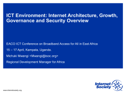 Internet Society Presentation Template