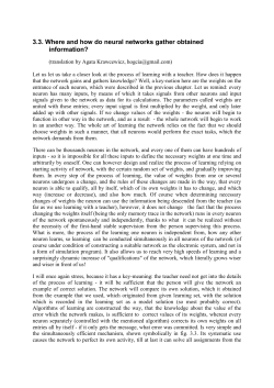 3.3. Where and how do neural networks gather obtained