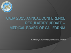 Medical Board of California Presentation UCLA Harbor General
