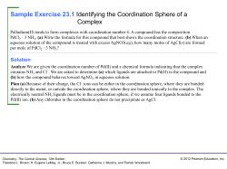 Coordination Compounds