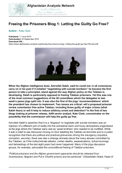 Freeing the Prisoners Blog 1: Letting the Guilty Go Free?