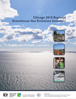 Chicago 2010 Regional Greenhouse Gas Emissions Inventory