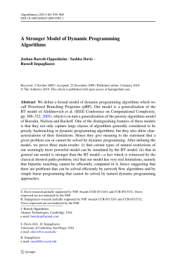A Stronger Model of Dynamic Programming Algorithms
