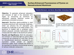 University of Utah MRSEC 1121252 IRG-1 Blair UV