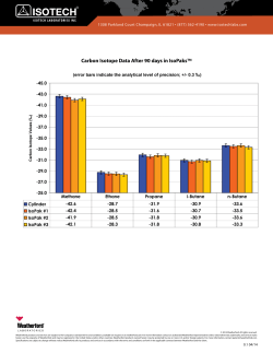 Carbon Isotope Data in IsoPaks
