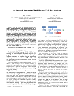 An Automatic Approach to Model Checking UML State Machines