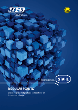 Modular plants - Explosion-protected products and