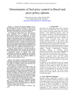 Determinants of fuel price control in Brazil and price