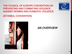 on violence against women and domestic - Coe