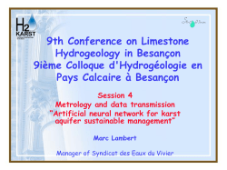 Changements climatiques et gestion de l`eau