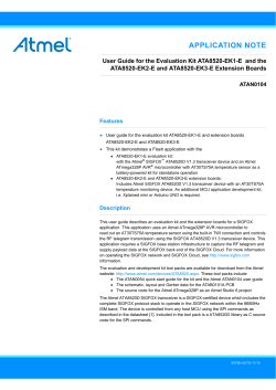 User Guide for the Evaluation Kit ATA8520-EK1