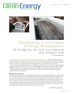 Marketing in the New Energy Ecosystem