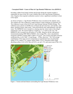 Conceptual Model - Causes of Haze in Breton Island (BRET1)