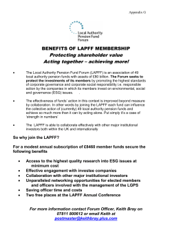 Protecting shareholder value Acting together &ndash; achieving