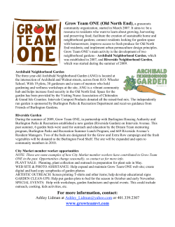 Grow Team ONE - City Market / Onion River Co-op
