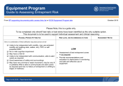 Guide to Assessing Entrapment Risk