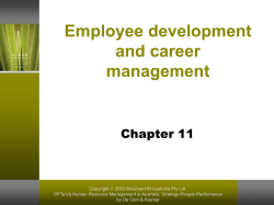 11-3 Employee development and career management