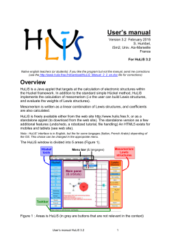 5. Mesomery / Lewis Structures - HuLiS