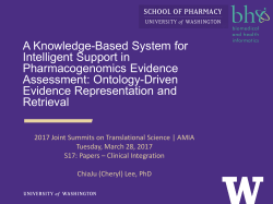 Knowledge-Based System (KBS) for Providing Computable PGx