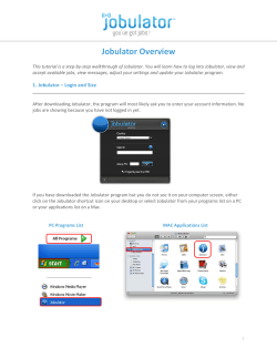 Jobulator Overview Desktop