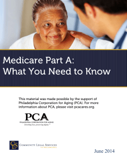 Medicare Part A - Community Legal Services of Philadelphia